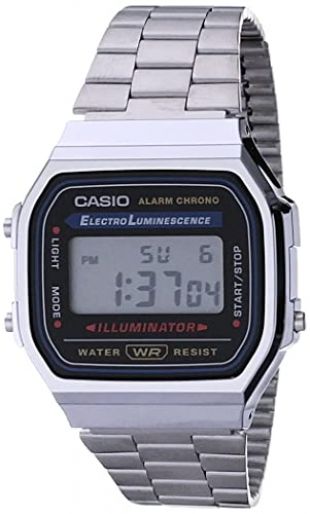 Casio Men's Vintage A168WA-1 Electro Luminescence Watch