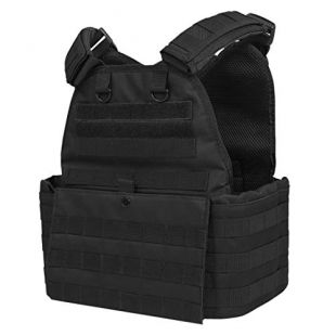 ATG Duty Vest 11"X13" Fully Adjustable Law Enforcement (Black)