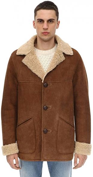 Belstaff - Belstaff Merino Shearling Car Coat Chestnut -48