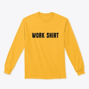 Work Shirt Yellow Classic Long Sleeve Tee