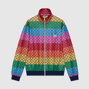 Gucci GG Multicolor Jersey Jacket