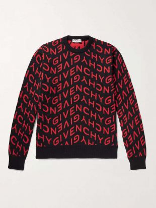 Givenchy Logo-Jacquard Wool Sweater worn by Cane Tejada (Woody