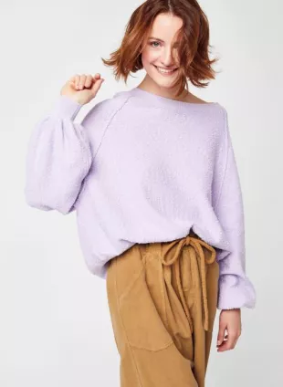 Found My Friend sweatshirt with balloon sleeves