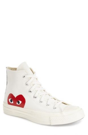 Comme des Garçons PLAY x Converse Chuck Taylor®   Hidden Heart High Top Sneaker (Men) | Nordstrom