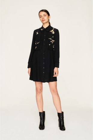 Robe chemise noire