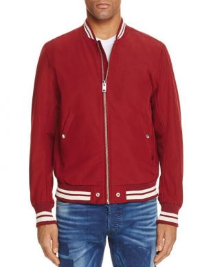 Diesel J-Radical Striped Trim Bomber Jacket