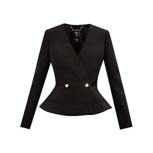 Blazer Femme Double Boutonnage - Tissu Doux Style Travail Ou Casual - Coupe Slim - Motif Plaid - Veste Professionnelle élégante
