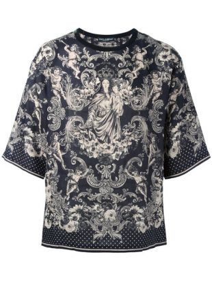 Dolce & Gabbana Virgin Mary Print T shirt   Farfetch
