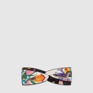 Gucci Flora Snake print headband