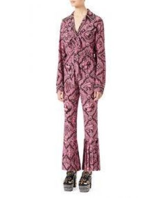 Gucci Romain Printed Silk Shirt, Pink/Black and Matching Items