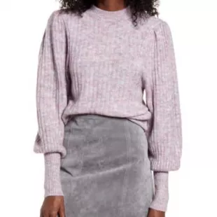 Juliet Sleeve Sweater in Pink Bouquet