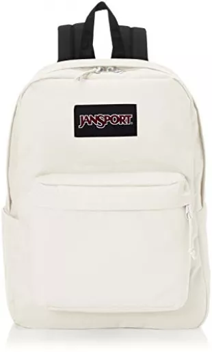 JanSport Superbreak Plus Backpack - School, Work, Travel, or Laptop Bookbag with Water Bottle Pocket, Soft Tan