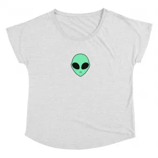 threadless - Alien Face Crop Top