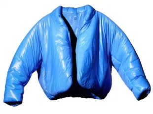 Gap x Yeezy blue puffer jacket