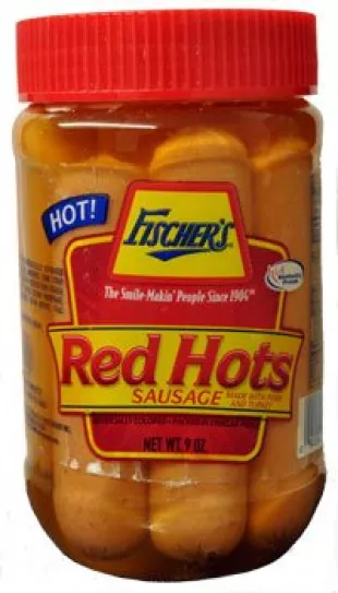 Fischer's Red Hots Sausage 9oz