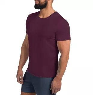 The tight burgundy t-shirt worn by Dwayne Johnson during the Super Bowl 2022  on February 13, 2022