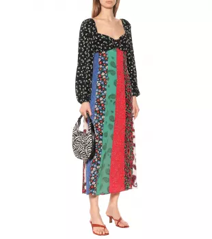 Ivy printed silk dress