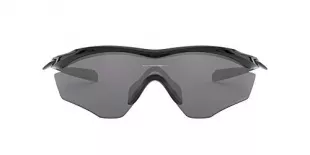 Oakley Men's OO9343 M2 Frame XL Rectangular Sunglasses, Polished Black/Black Iridium Polarized, 45 mm