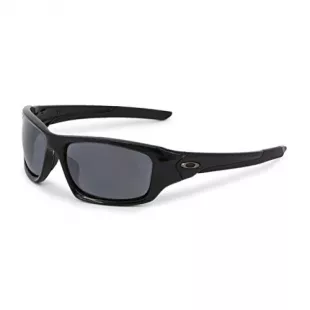 Oakley Men's OO9236 Valve Rectangular Sunglasses, Black/Grey Black Iridium Polarized, 60 mm