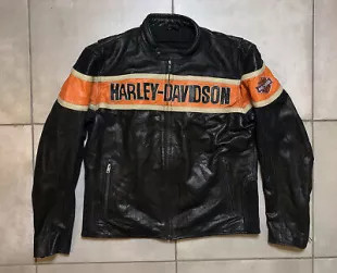 Motorcycle Victory Lane Biker Leather Jacket