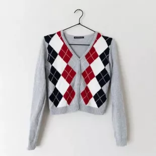 Brandy Melville Elizabeth Cotton Argyle Sweater – Brandy Melville