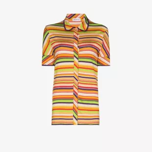 Button-Up Striped Shirt