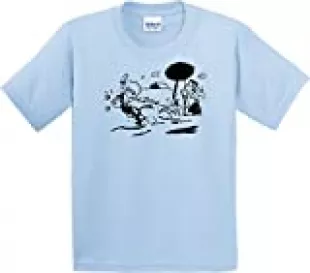 BMF - Krazy Kat Shirt Small Light Blue Gildan Men's Cotton Preshrunk ...