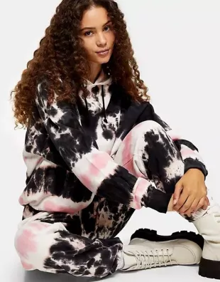 Topshop tie dye online tracksuit