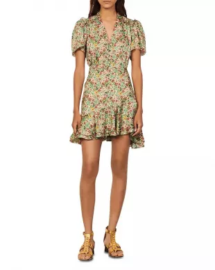 Sandro Floral Print Dress