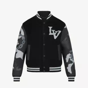 Louis Vuitton Camo Print Varsity Jacket worn by Jenard Sampson (Kris D.  Lofton) as seen in Power Book IV: Force TV show (S01E06)