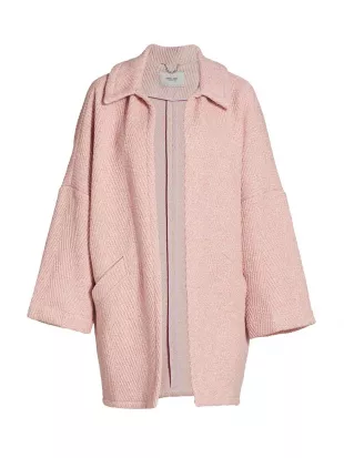 Husk Chevron Wool-Blend Coat