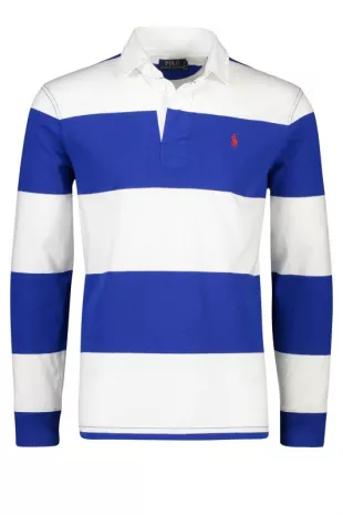 Ralph Lauren rugbytrui blauw wit gestreept