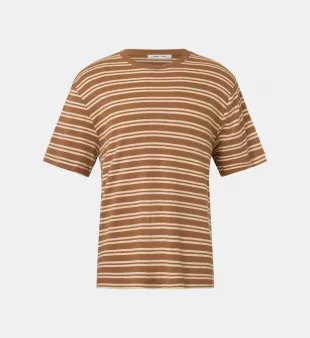 T-shirt ajusté Ataro st 11566 en coton organique en beige