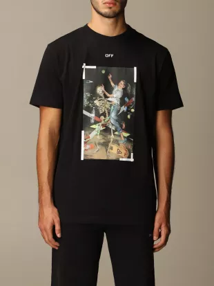Pascal Print T-shirt in black