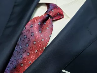 Silk Tie 3 pouces de large avec Red Charcoal Grey | Etsy