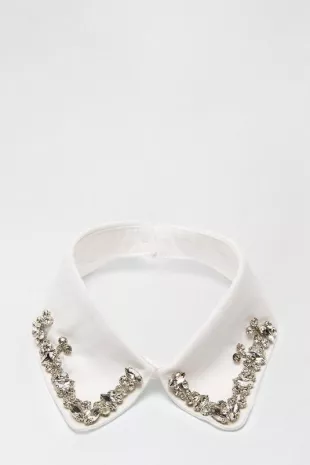 White Jewelled Collar