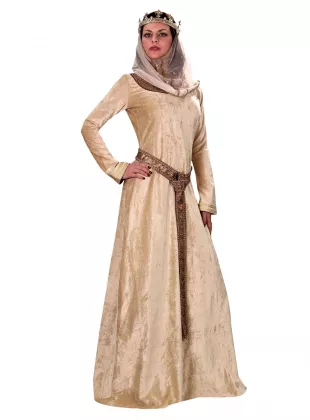 Braveheart Princess Isabella Costume Dress with Belt and Veil