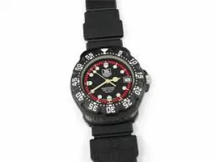 TAG Heuer Formula 1 Black & Red Dial 383.513/1 Mid size 35mm F1 Plastic Case  | eBay