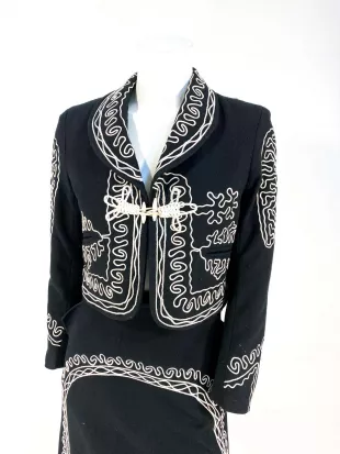 Joe Kelly Mariachi Jacket  New Men's Black Embroidery Cotton Jacket