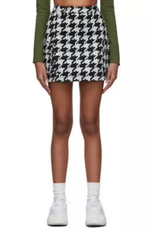 adidas x IVY PARK - Jupe noir et gris en denim à monogramme