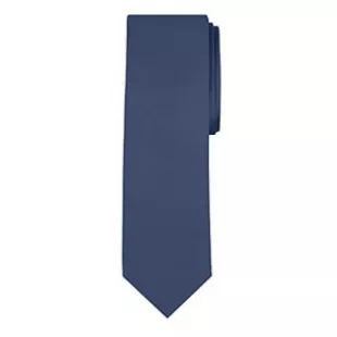 Solid Color Men's Regular Tie - Steel Blue