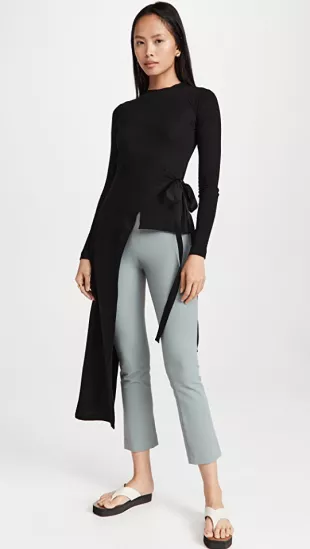 Asymmetric Cotton Jersey Top