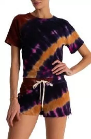 Colby Tie Dye Short Sleeve Sweatshirt