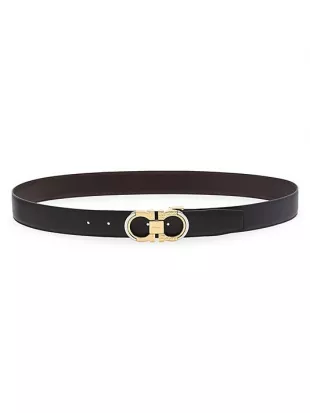 Salvatore Ferragamo - Gancini Gold Belt