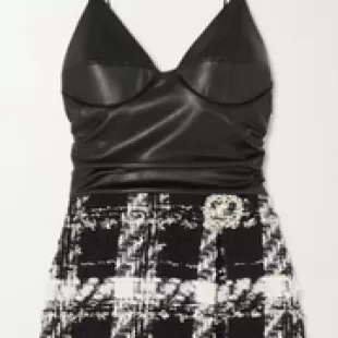 Boucle Tweed Mini Dress