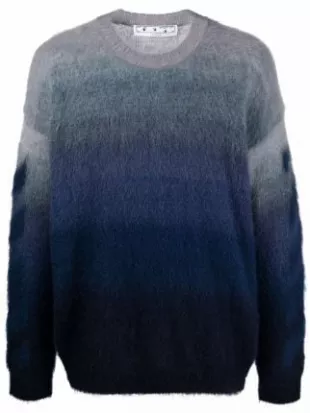 Diag Brushed-Knit Jumper
