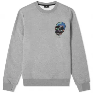 Skull Graphic Pullover Sweatshirt