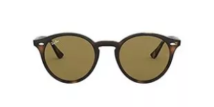 Ray-Ban RB2180 Round Sunglasses, Light Havana/Dark Brown, 49 mm