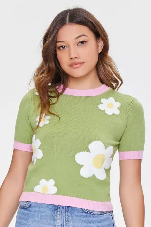Aspen | Floral Knit Sweater