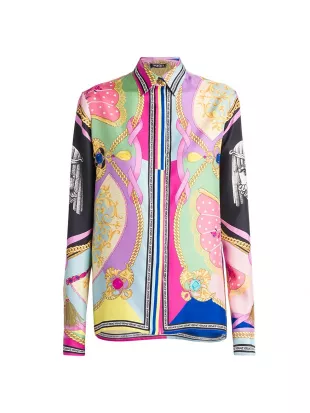 Versace - Barocco Print Formal Shirt